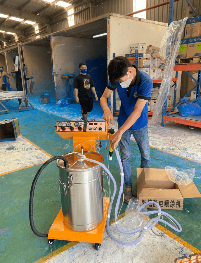 may phun son tinh dien bot