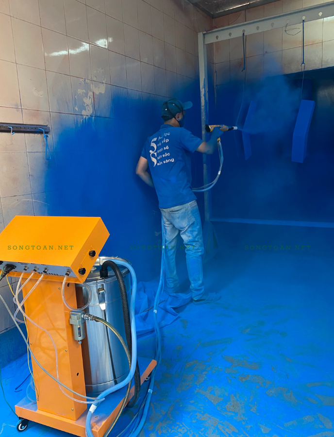 Hệ thống máy sơn tĩnh điện bột