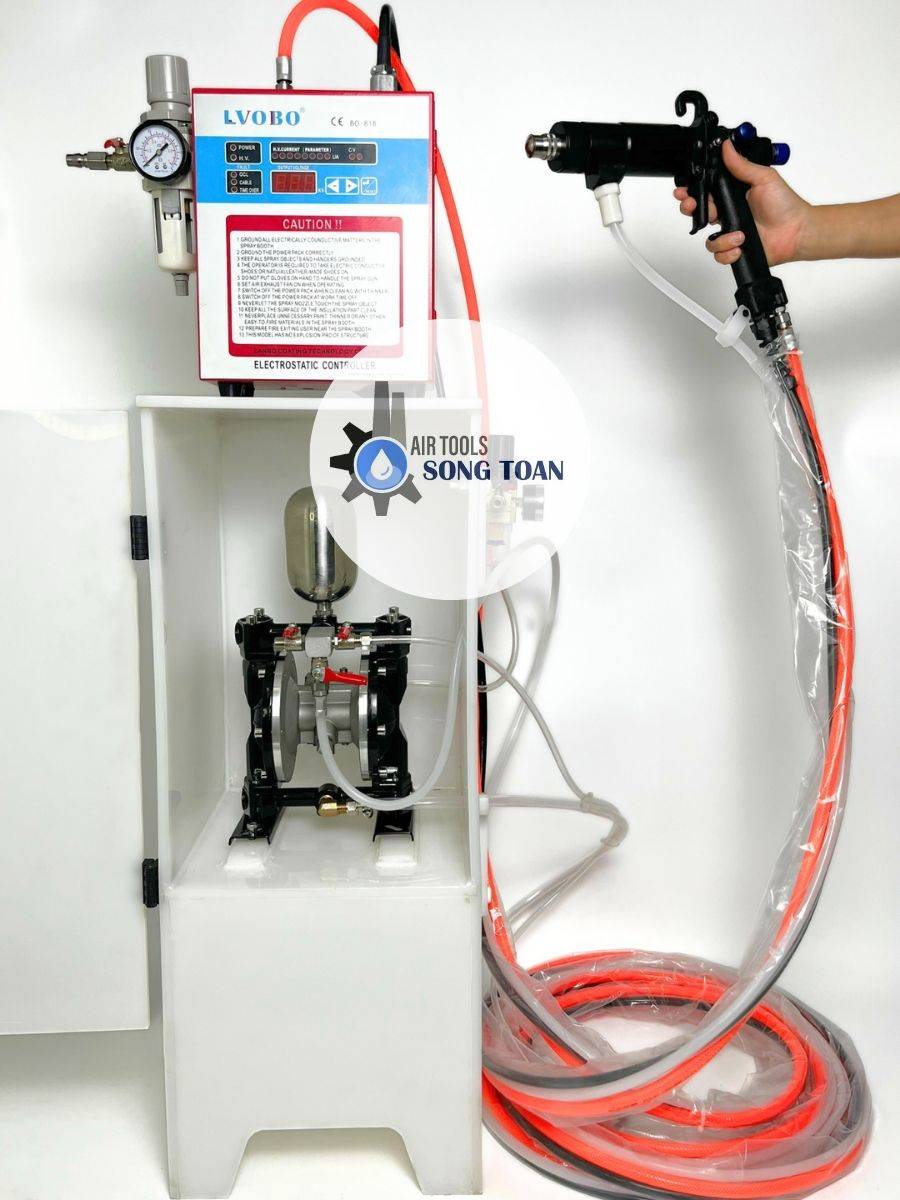 Máy phun sơn tĩnh điện ướt lvobo bo-818