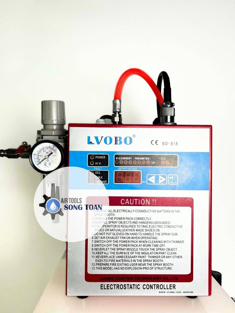 Máy phun sơn tĩnh điện ướt lvobo bo-818