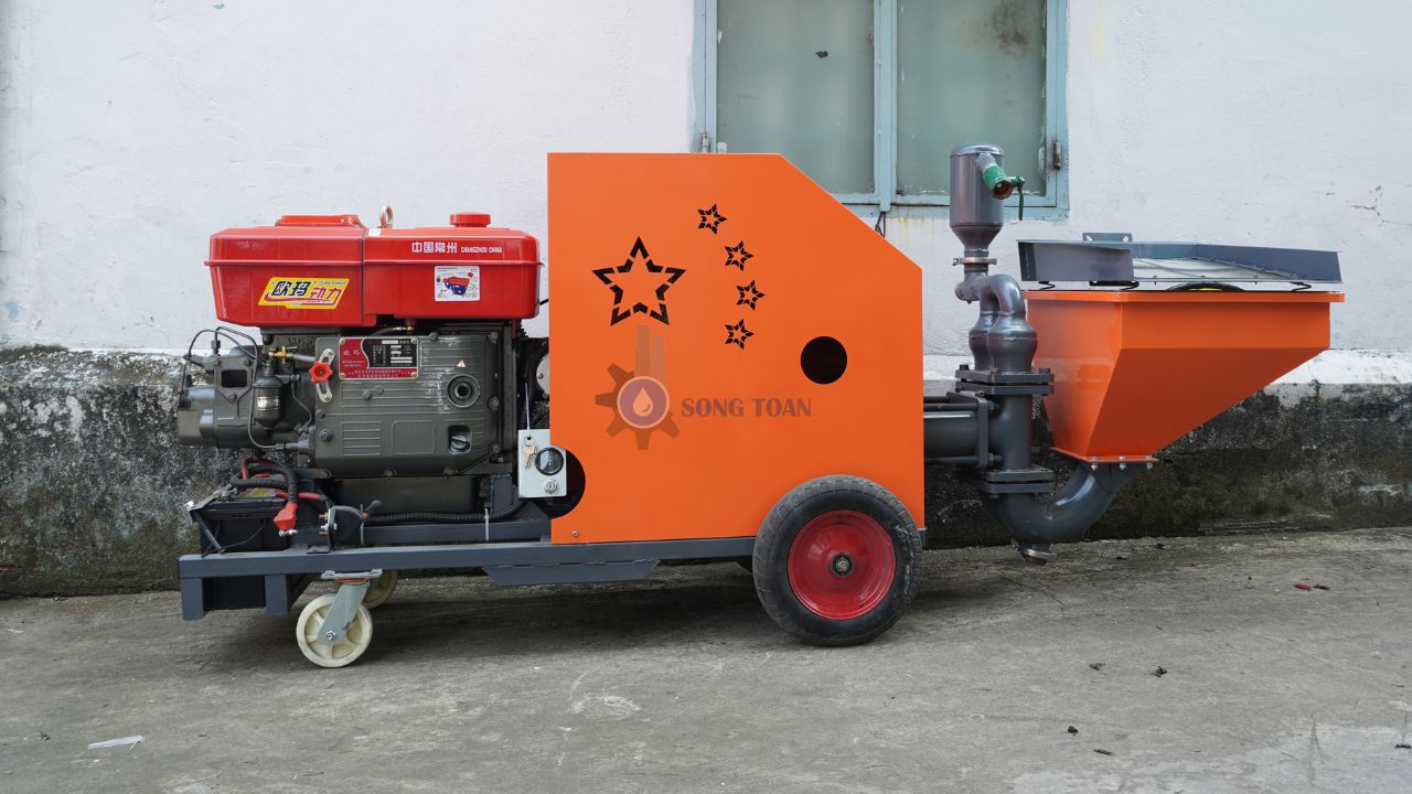 máy phun vữa trát tường