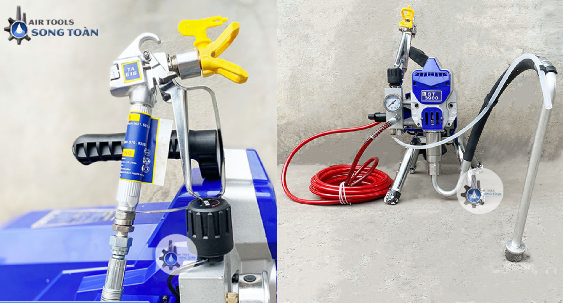 ST-3900 là dòng máy phun sơn cao cấp nhất tại Song Toàn