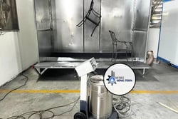 Giải pháp phun sơn tĩnh điện hoàn thiện bề mặt gối chậu