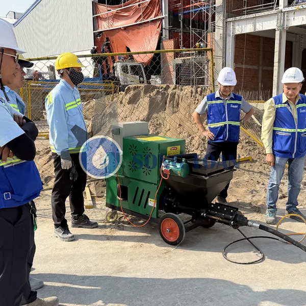 MÁY PHUN HỒ VỮA TRÁT TƯỜNG ĐIỆN 3 PHA