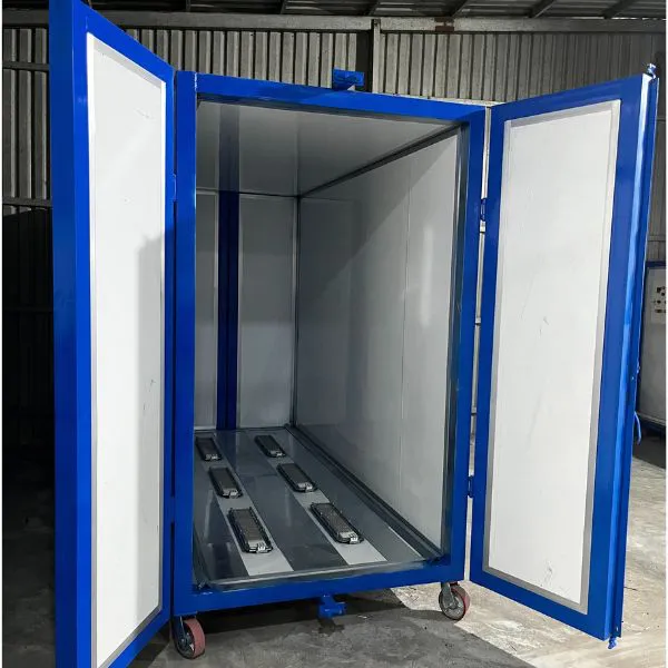 LÒ SẤY SƠN TĨNH ĐIỆN D3m x R1.2 m x C 2m 6 BẾP HỒNG NGOẠI