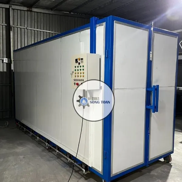 LÒ SẤY SƠN TĨNH ĐIỆN 8 BẾP HỒNG NGOẠI 1.5M x 4.0M x 2.0M