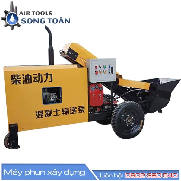 Máy bơm bê tông mini công suất nhỏ 10m3/h ST-79B