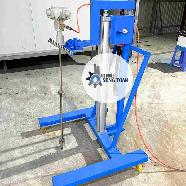 MÁY KHUẤY THÙNG PHUY 200 LÍT DÙNG HƠI KHÍ NÉN