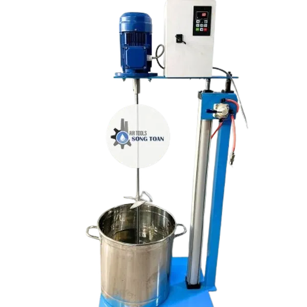 MÁY KHUẤY HÓA CHẤT 1.0HP NÂNG HẠ TỰ ĐỘNG THÙNG 100-200LÍT