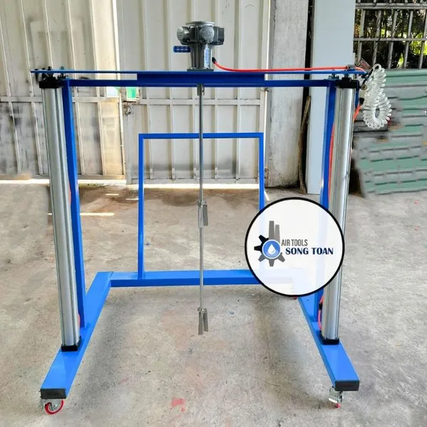 MÁY KHUẤY THÙNG IBC 1000 LÍT - MOTOR KHÍ NÉN 1.0HP