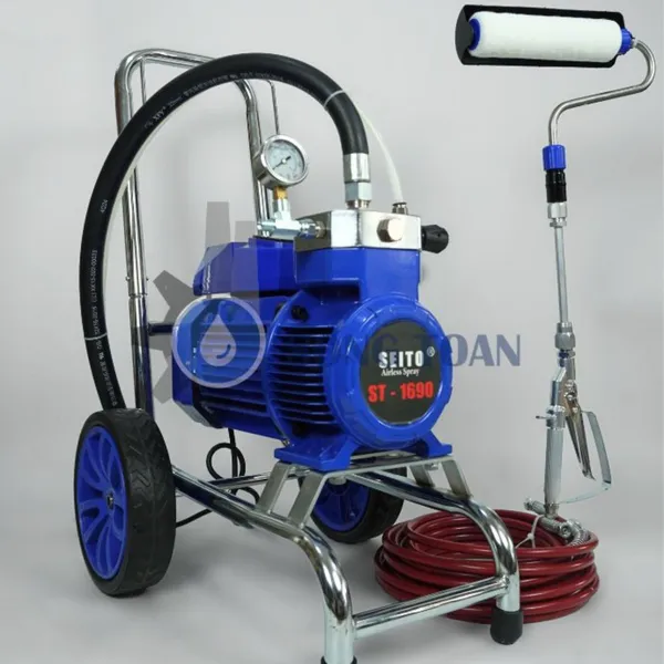 MÁY PHUN SƠN NƯỚC KẾT HỢP MÁY LĂN SƠN