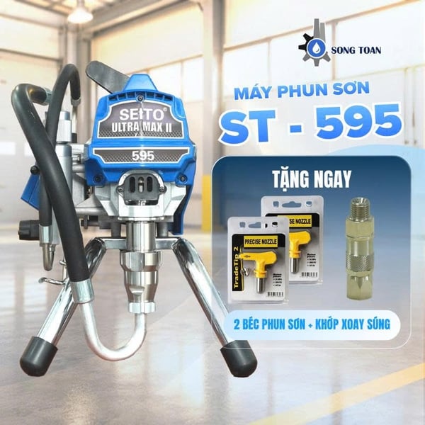 MÁY PHUN SƠN CHỐNG CHÁY, SƠN KẾT CẤU THÉP