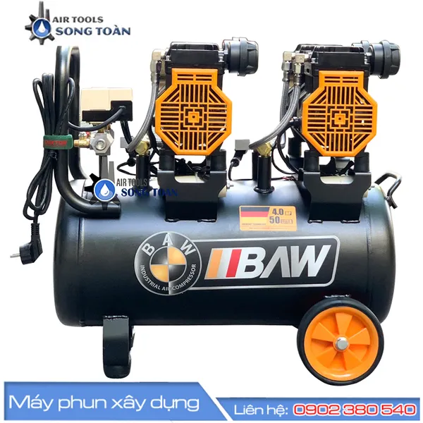 MÁY NÉN KHÍ BAW 4.0HP - 50 LÍT ĐEN