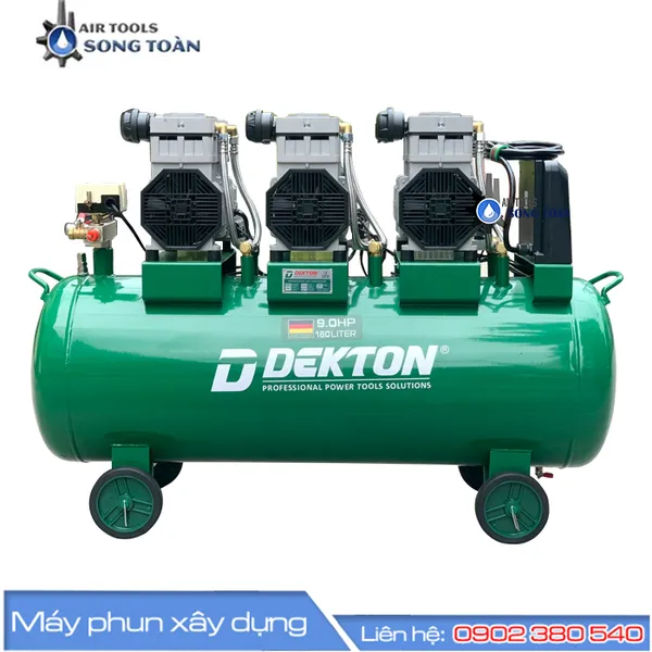 MÁY NÉN KHÍ DEKTON 9HP-160 LÍT XANH