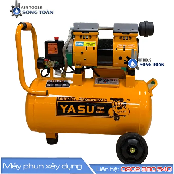 MÁY NÉN KHÍ YASU 1HP-30 LÍT VÀNG