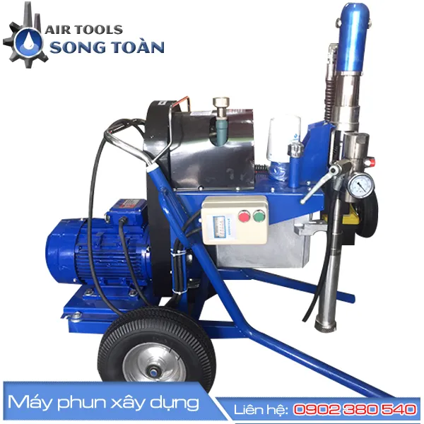 MÁY PHUN BỘT BẢ, BỘT TRÉT PISTON THỦY LỰC GUCHEN GC-1688