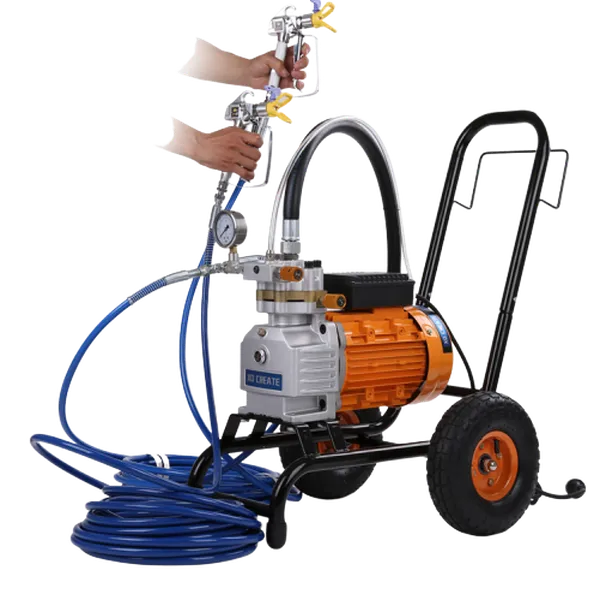 MÁY PHUN SƠN NƯỚC DÙNG 2 SÚNG PHUN