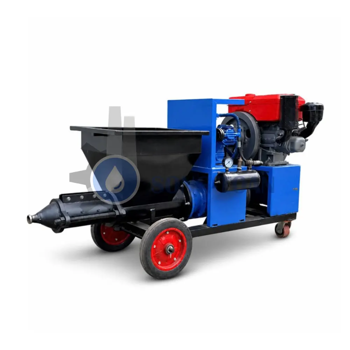 MÁY PHUN HỒ VỮA TRÁT TƯỜNG CHẠY DẦU DIESEL ST-M6