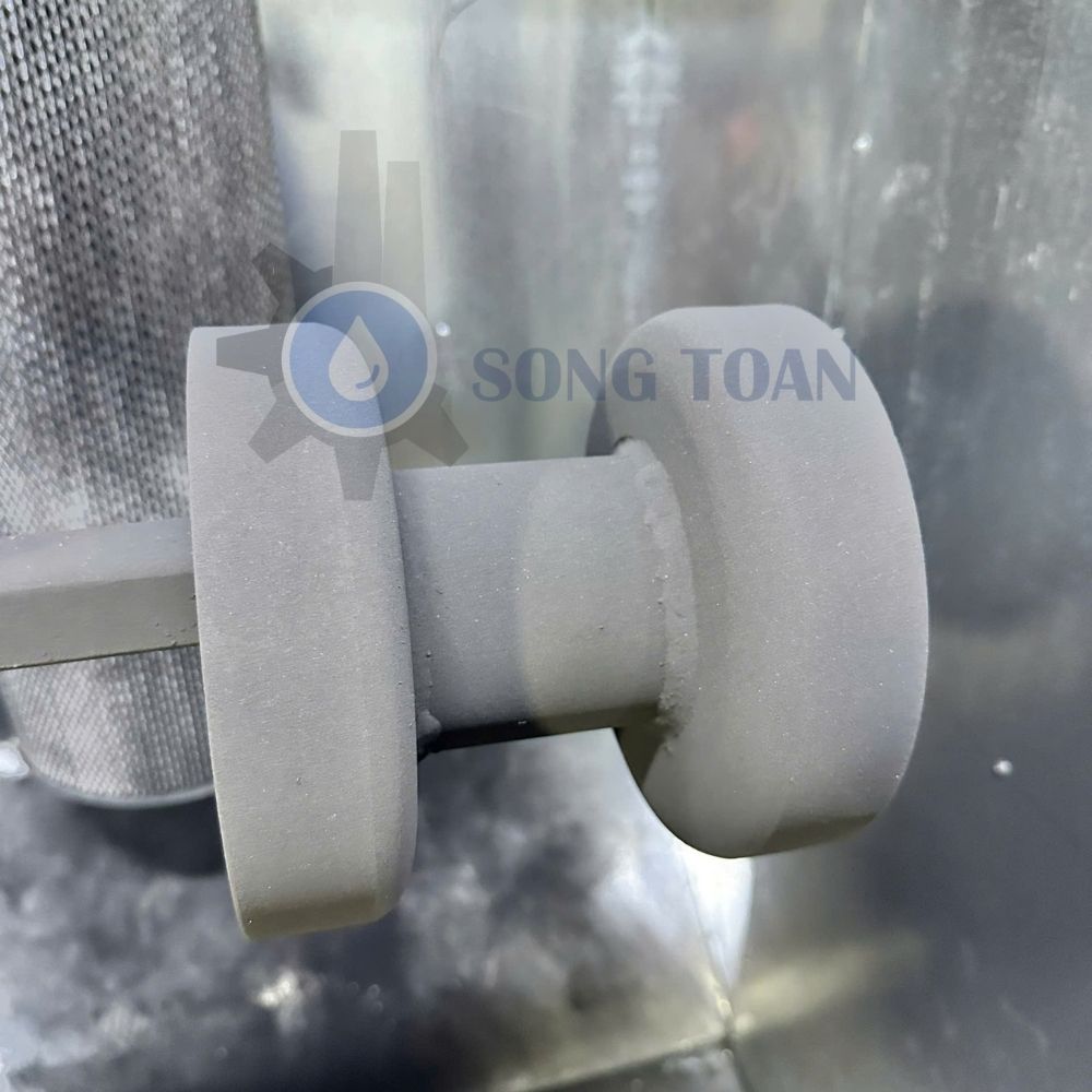 phun sơn tĩnh điện bột lên sản phẩm