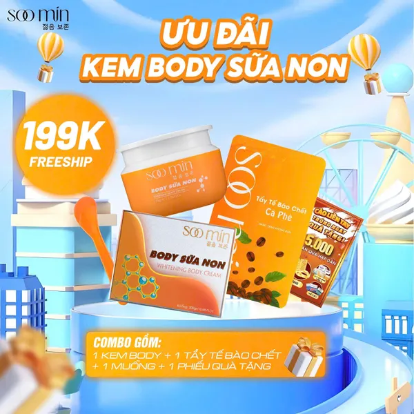 Kem body sữa non soo min