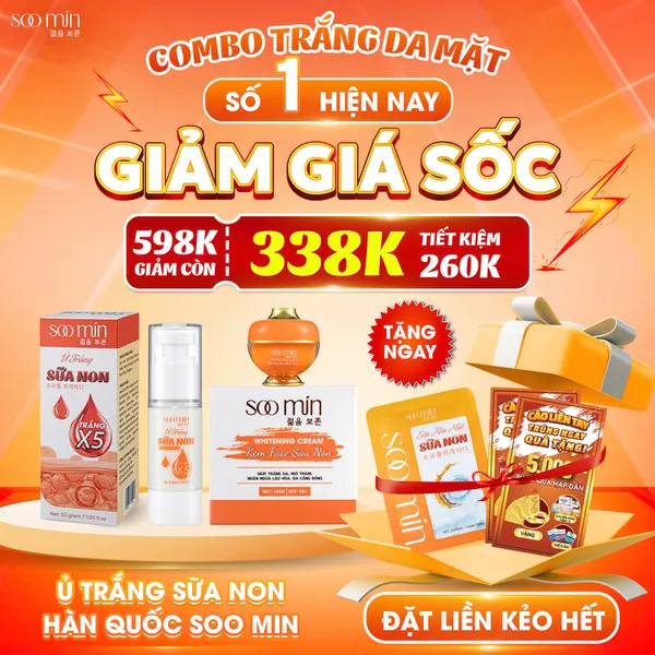 Ủ trắng sữa non soo min