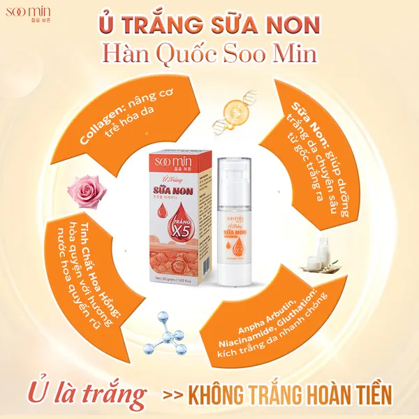 Ủ trắng sữa non soo min