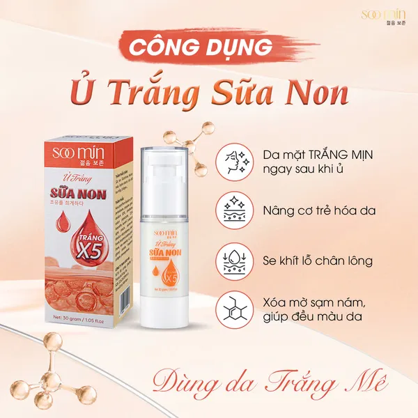 Ủ trắng sữa non soo min