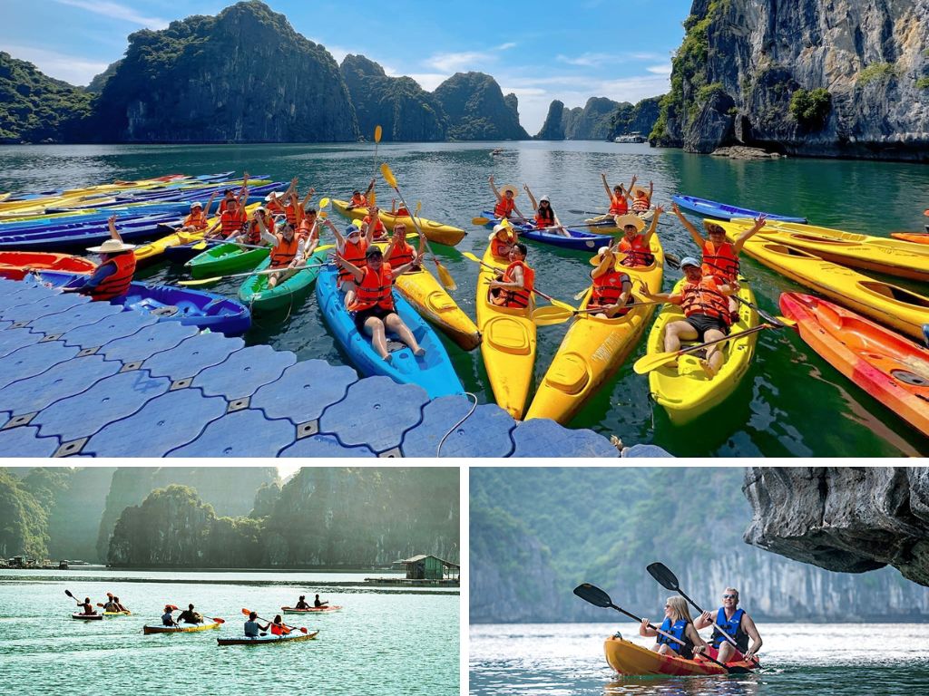 Chèo thuyền kayak trên Vịnh Hạ Long