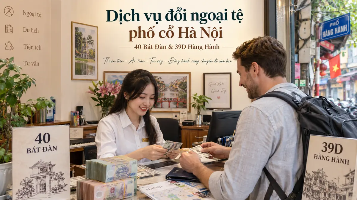 Dịch vụ đổi ngoại tệ phố cổ Hà Nội