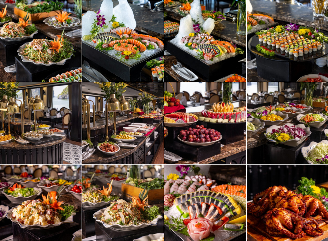 Buffet hơn 60 món trên du thuyền Sea Octopus