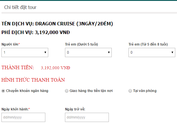 Hướng dẫn đặt tour