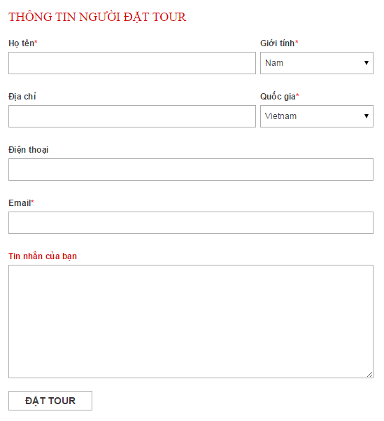 Hướng dẫn đặt tour