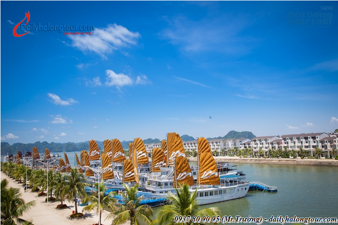 Tuan Chau is the largest and the only island having the residents in Ha Long Bay Tuan Chau is the largest and the only island having the residents in Ha Long Bay