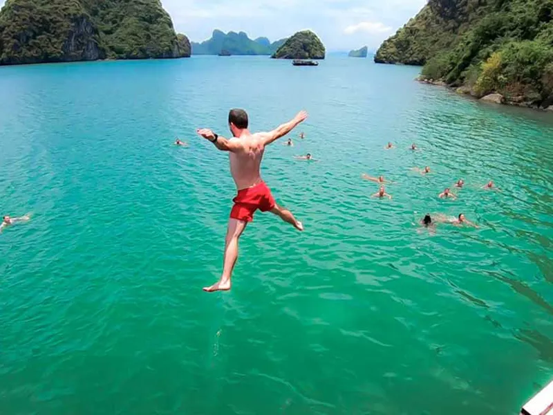 TWO DAYS - 1 NIGHT BOAT TRIP TO LAN HA -HA LONG  BAY