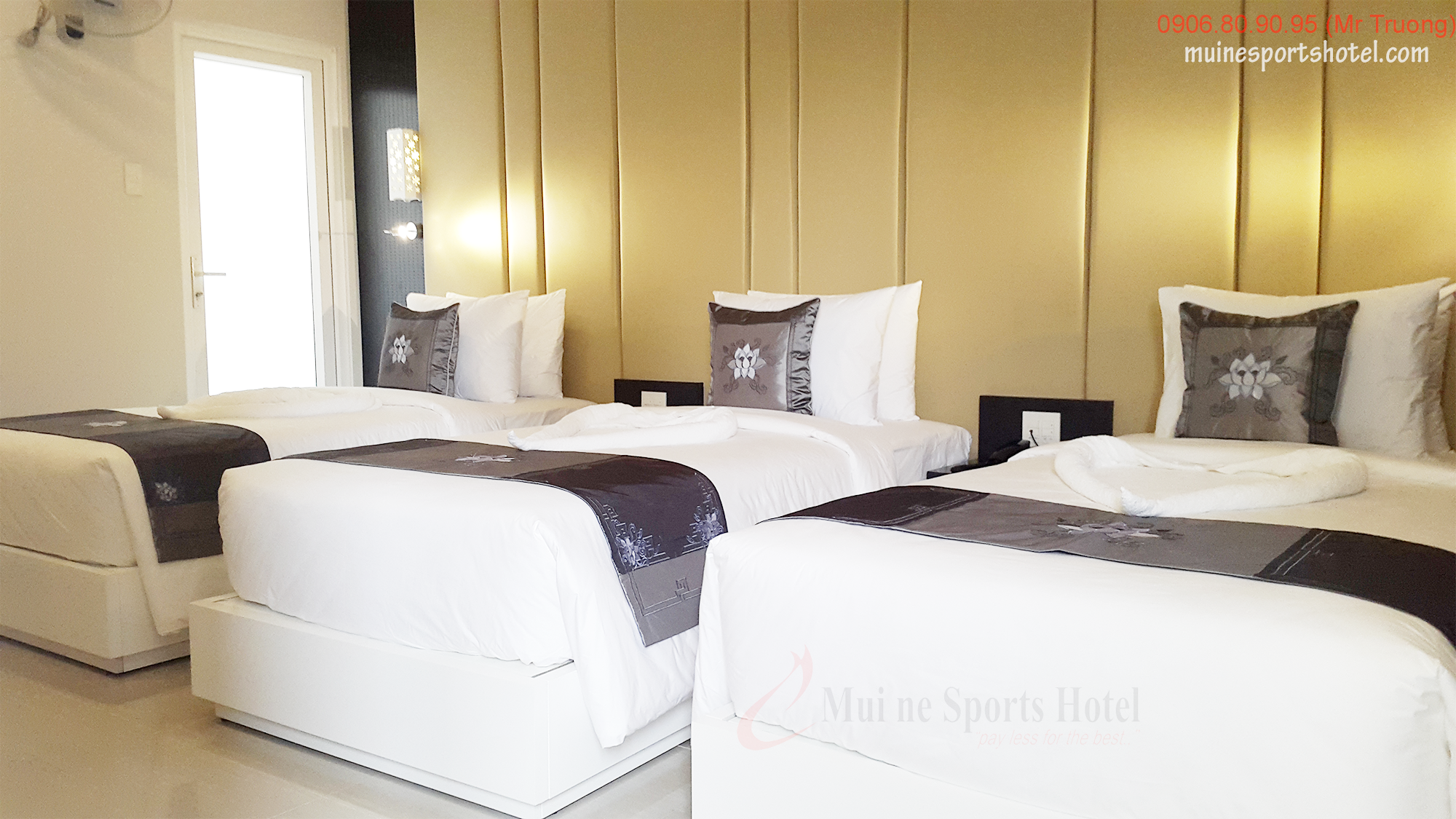 phòng ba giường hạng sang