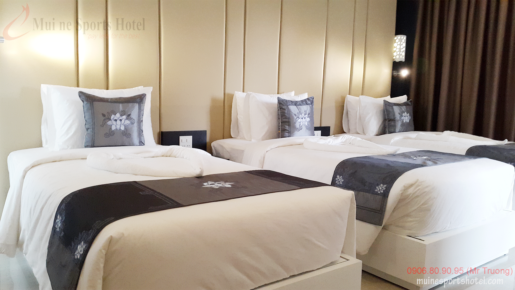 phòng ba giường hạng sang