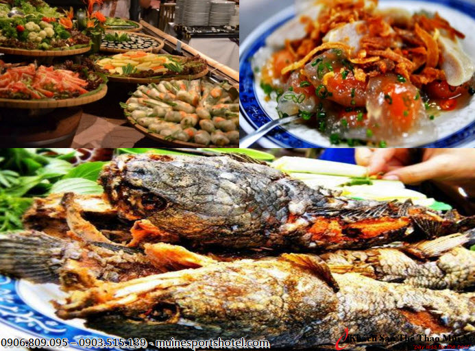 Thưởng thức những món ăn đậm nét vùng gió biển ngay tại nhà hàng của Khách sạn Thể thao Mũi Né Thưởng thức những món ăn đậm nét vùng gió biển ngay tại nhà hàng của Khách sạn Thể thao Mũi Né
