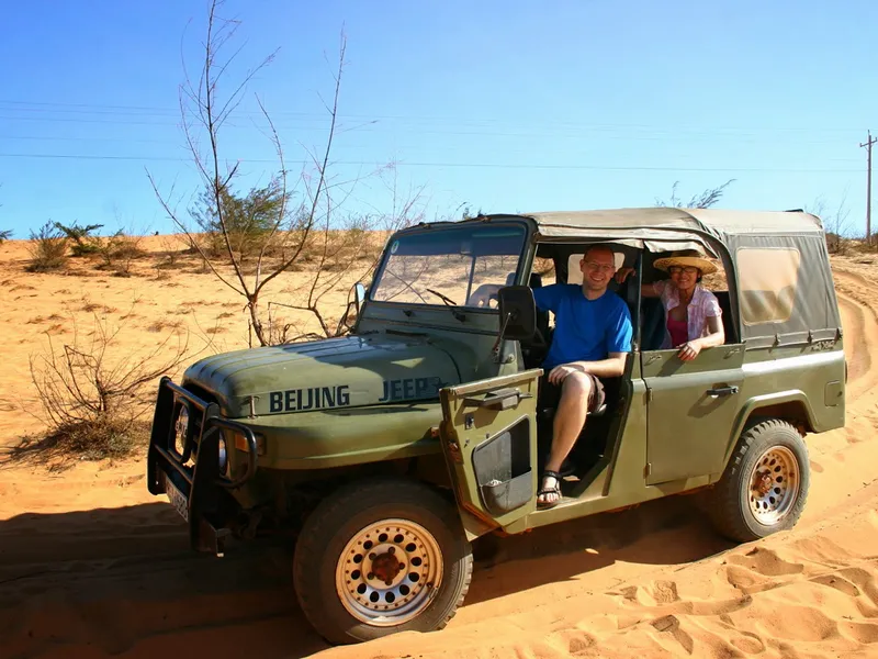 Jeep Car to Sand dune