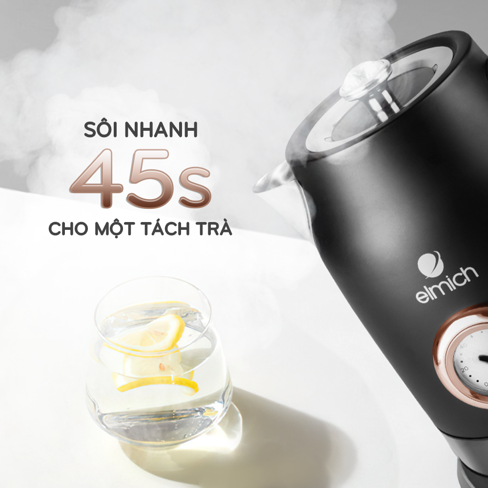 Ấm đun nước siêu tốc Elmich 1,7L KEE1777 bền bỉ và an toàn cho sức khỏe