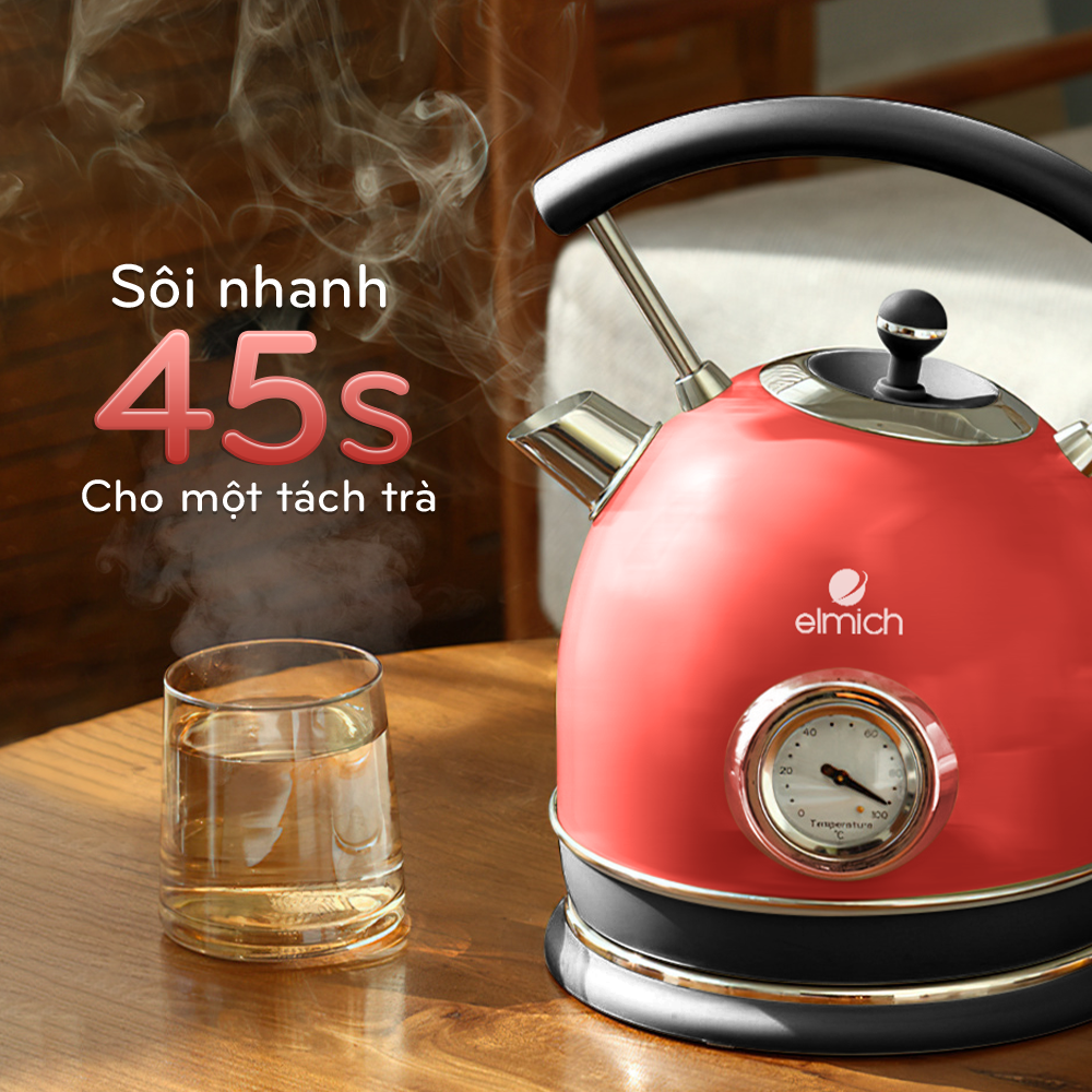 Ấm đun nước siêu tốc Elmich 1,8L KEE1776 cao cấp và hiện đại