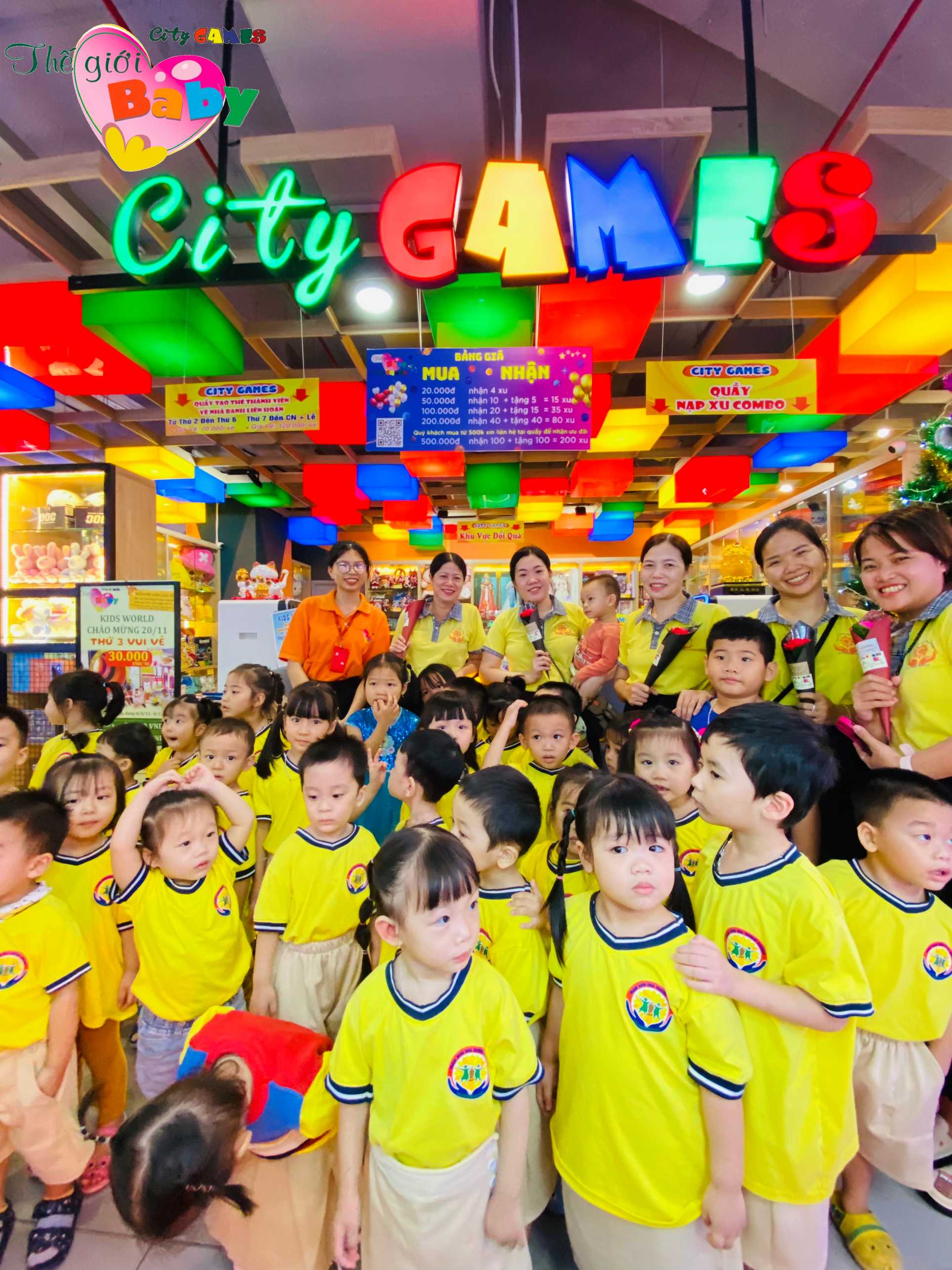 Thế Giới Baby - City Games tặng hoa, miễn phí vé vào cổng cho thầy cô giáo và học sinh nhân ngày nhà giáo Việt Nam 20/11