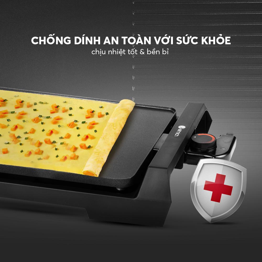 Vỉ nướng điện Emich EGE-3642 chống dính