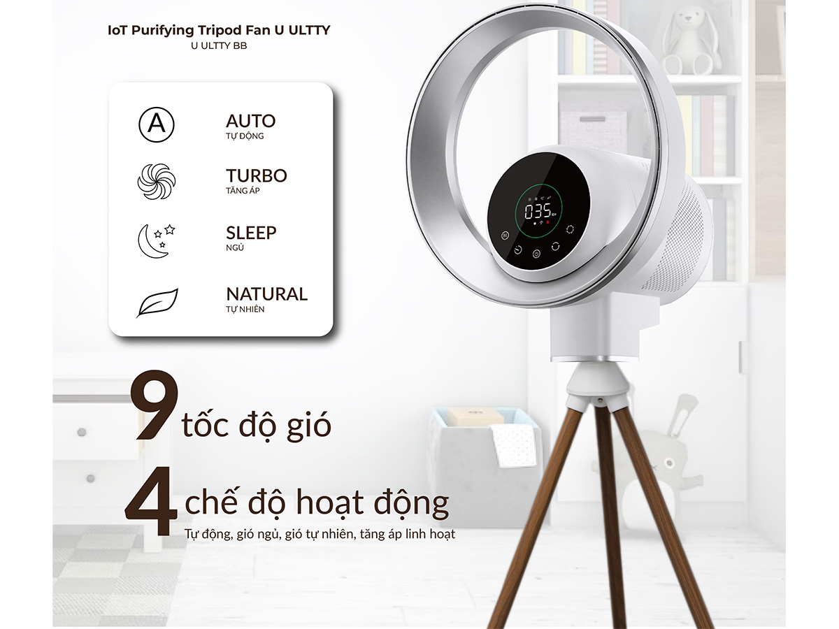 Quạt lọc không khí và khử khuẩn Ultty BB