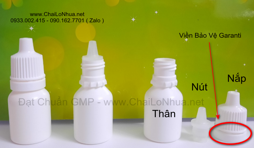 chai nhỏ giọt 10ml trắng sữa Alcon
