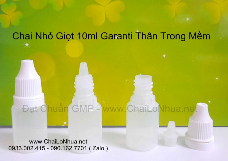 Chai Nhựa Nhỏ Giọt 10ml Thân Trong Gr