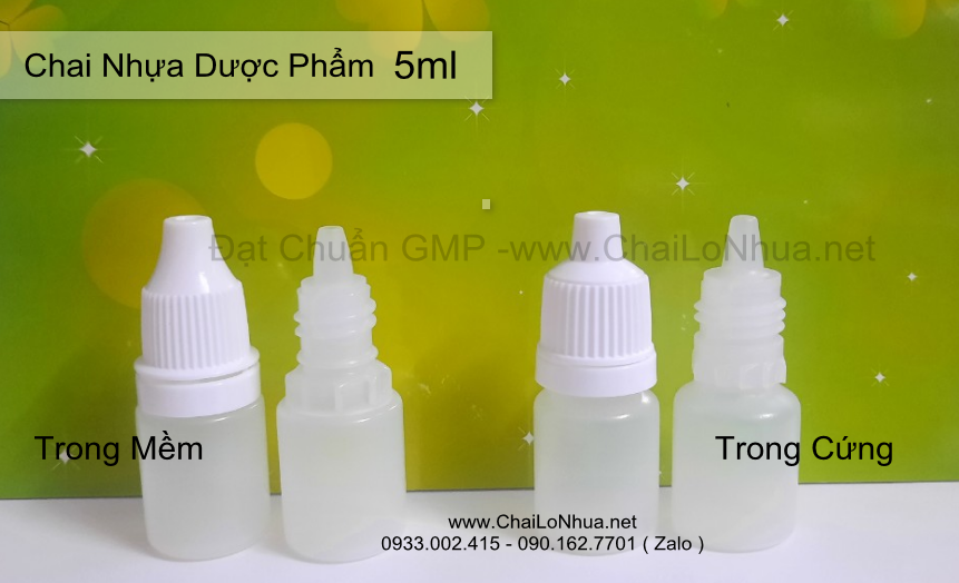 Dòng Chai Nhỏ Mắt 5ml Thân Trong Alcon và Chai Nhỏ Mắt Thân Trong GR