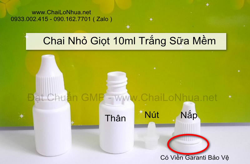 Chất Lượng GMP là một yếu tố tuyệt đối không thể thiếu ở Lọ Nhỏ Giọt 10ml và Dung Tích Chuẩn 10ml