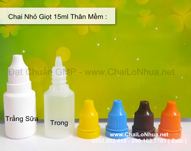 Chai Nhỏ Giọt 15ml đạt độ tin cậy và an toàn cao