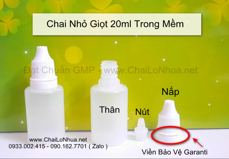 Một trong những điểm mạnh quan trọng của chai nhựa nhỏ giọt 20ml là tính tiện lợi