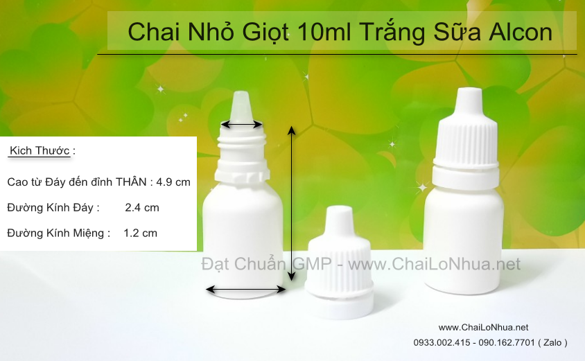 Chai Nhỏ Giọt 10ml Trắng Sữa Alcon, không chỉ là để hiểu về sản phẩm mà còn là để hiểu về cam kết với sự an toàn và chất lượng